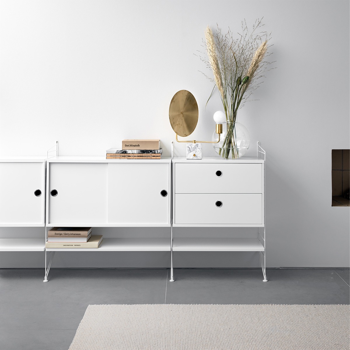 Lådhurts 58x30x42 vit, String | Handla förvaring online | Designtorget.se