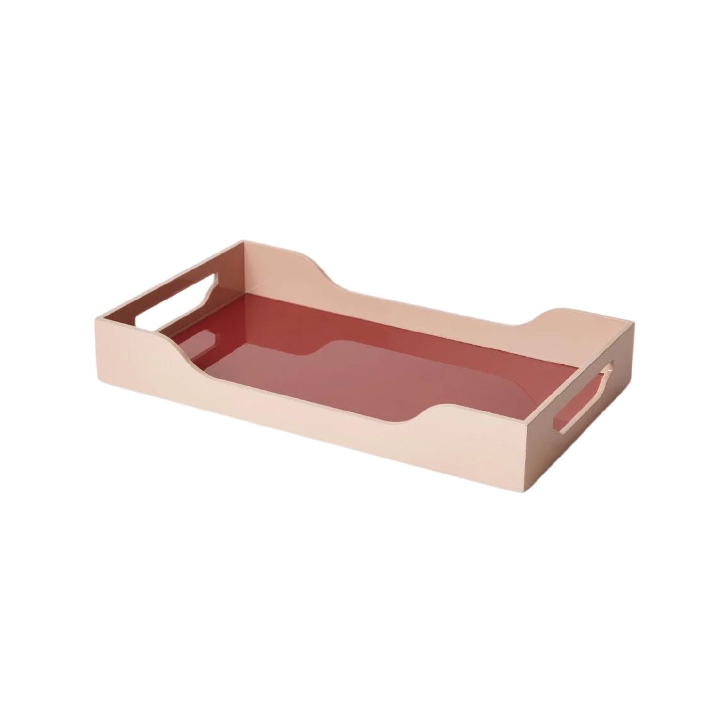 Printworks Lacquered Tray – Swell Vinröd/Rosa M