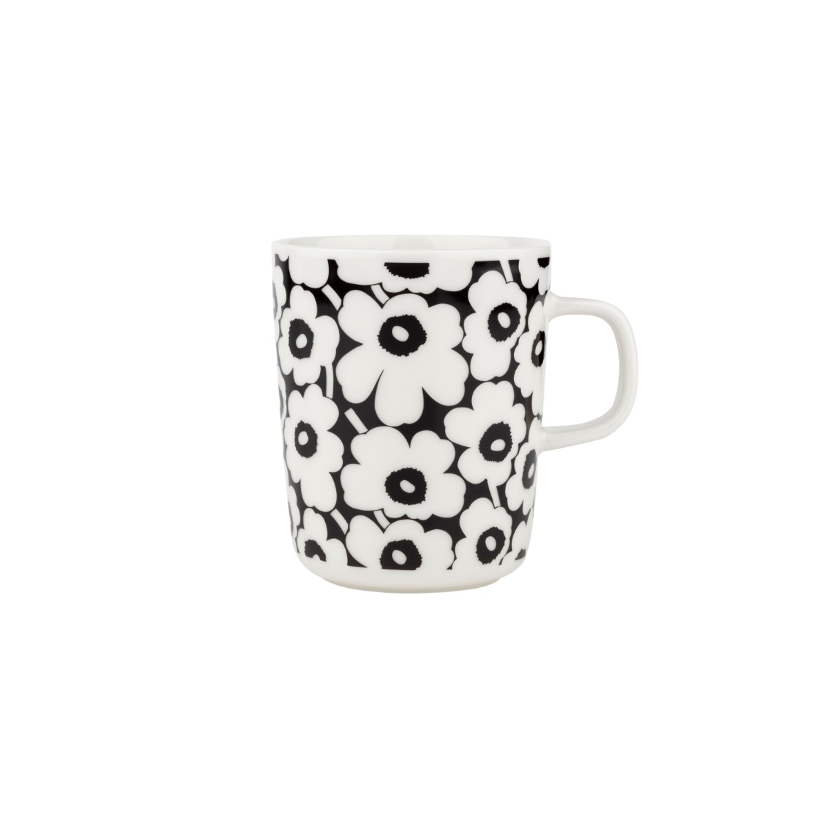 Marimekko Mugg Pikkuinen Unikko 2,5 dl Svart