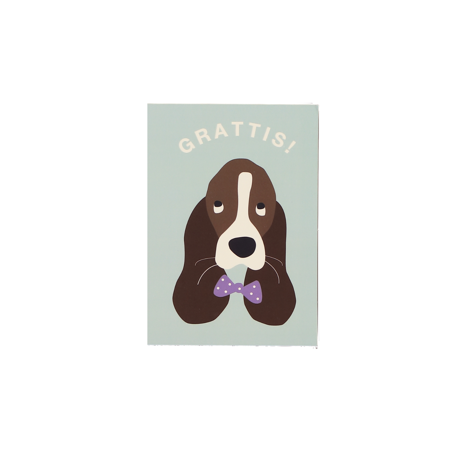 Created By Designtorget Kort 10×15 Grattis hund