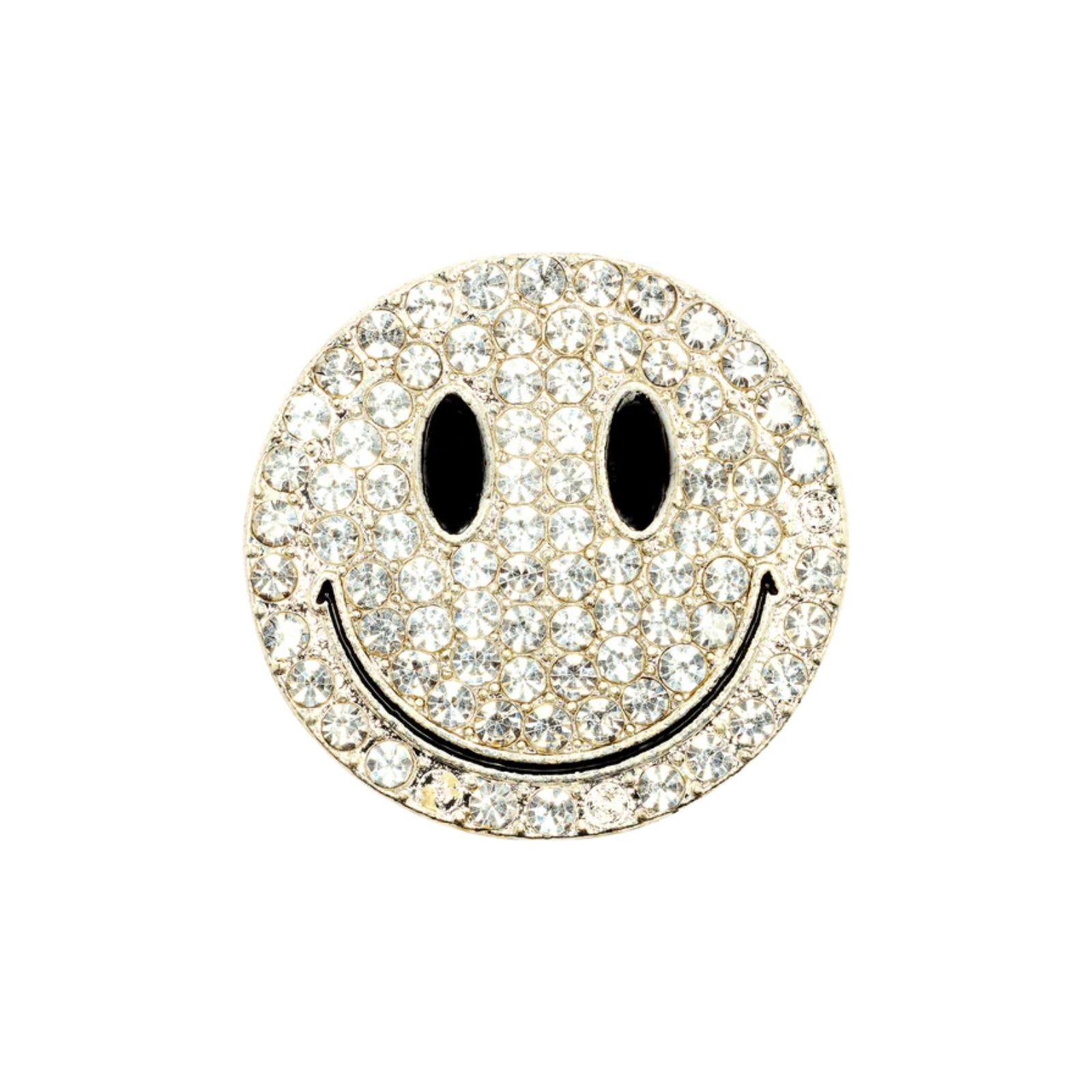 DRMZ Rhinestone Emoji Silver