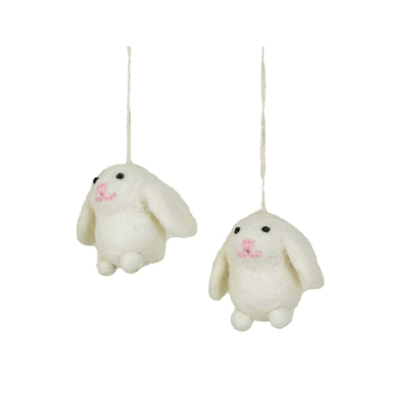 Påskhänge Mini Kanin 2-pack vit