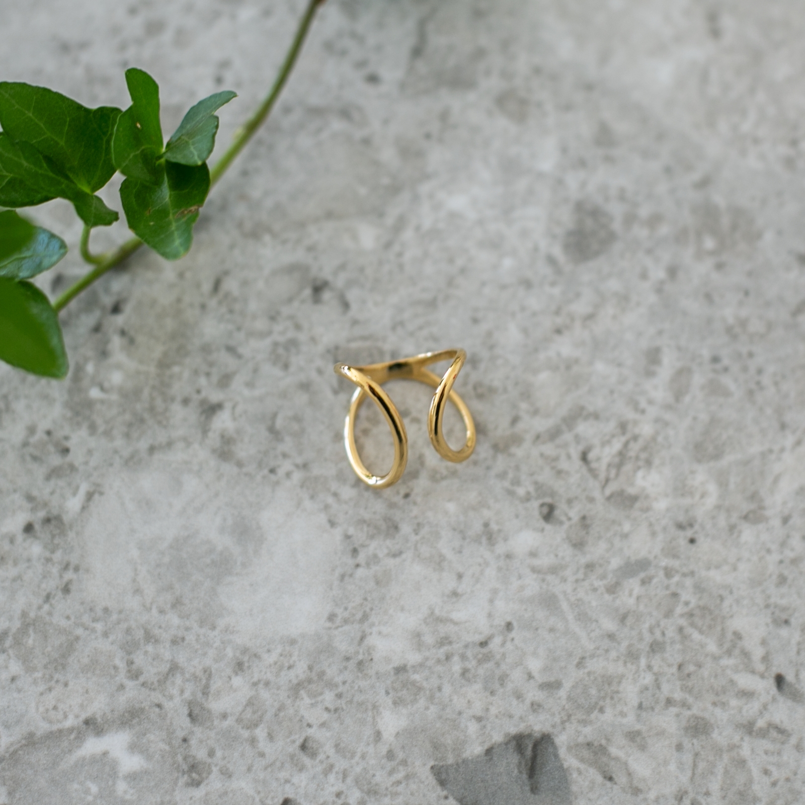 Ring Drop Guld 20mm