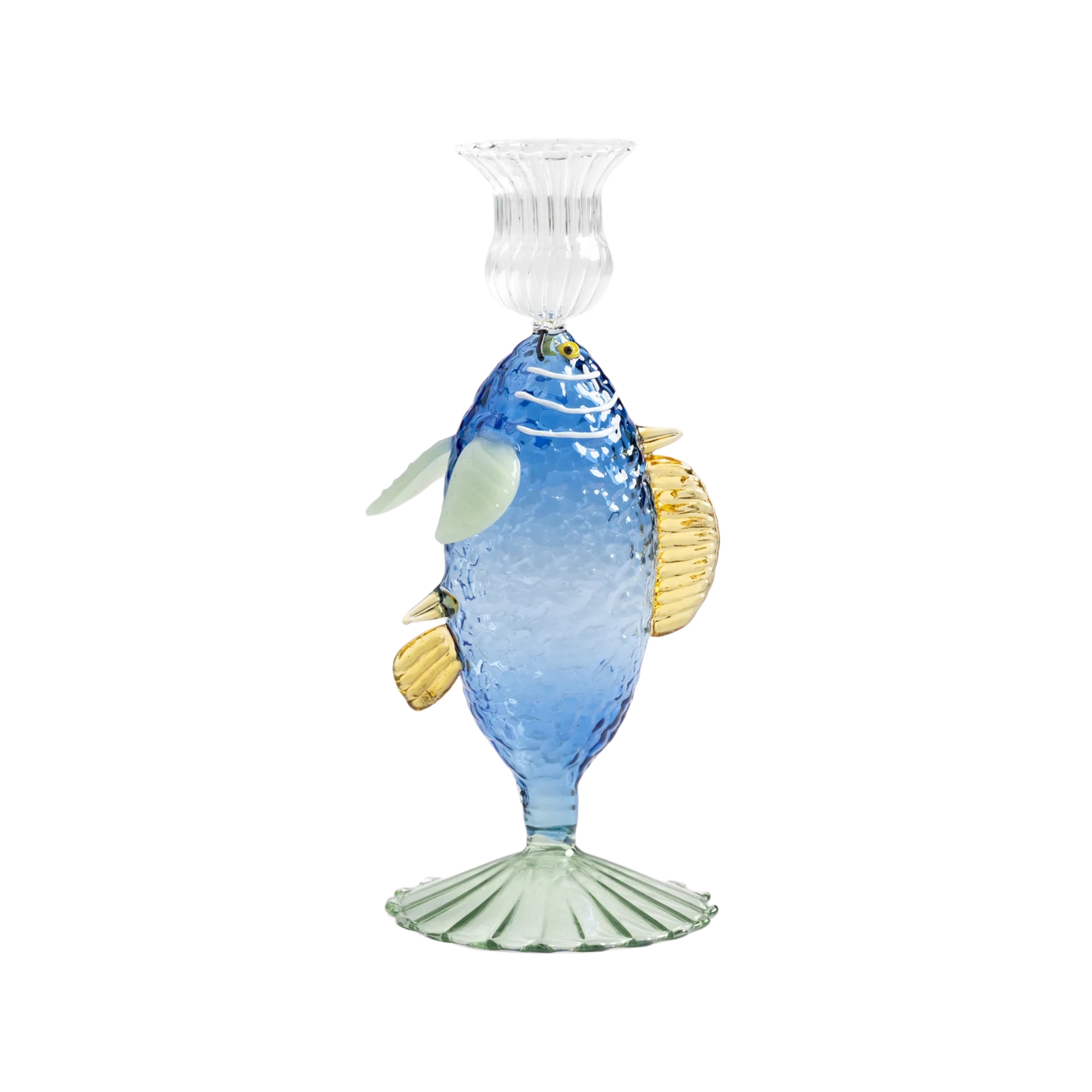 Ljusstake Fish Blå