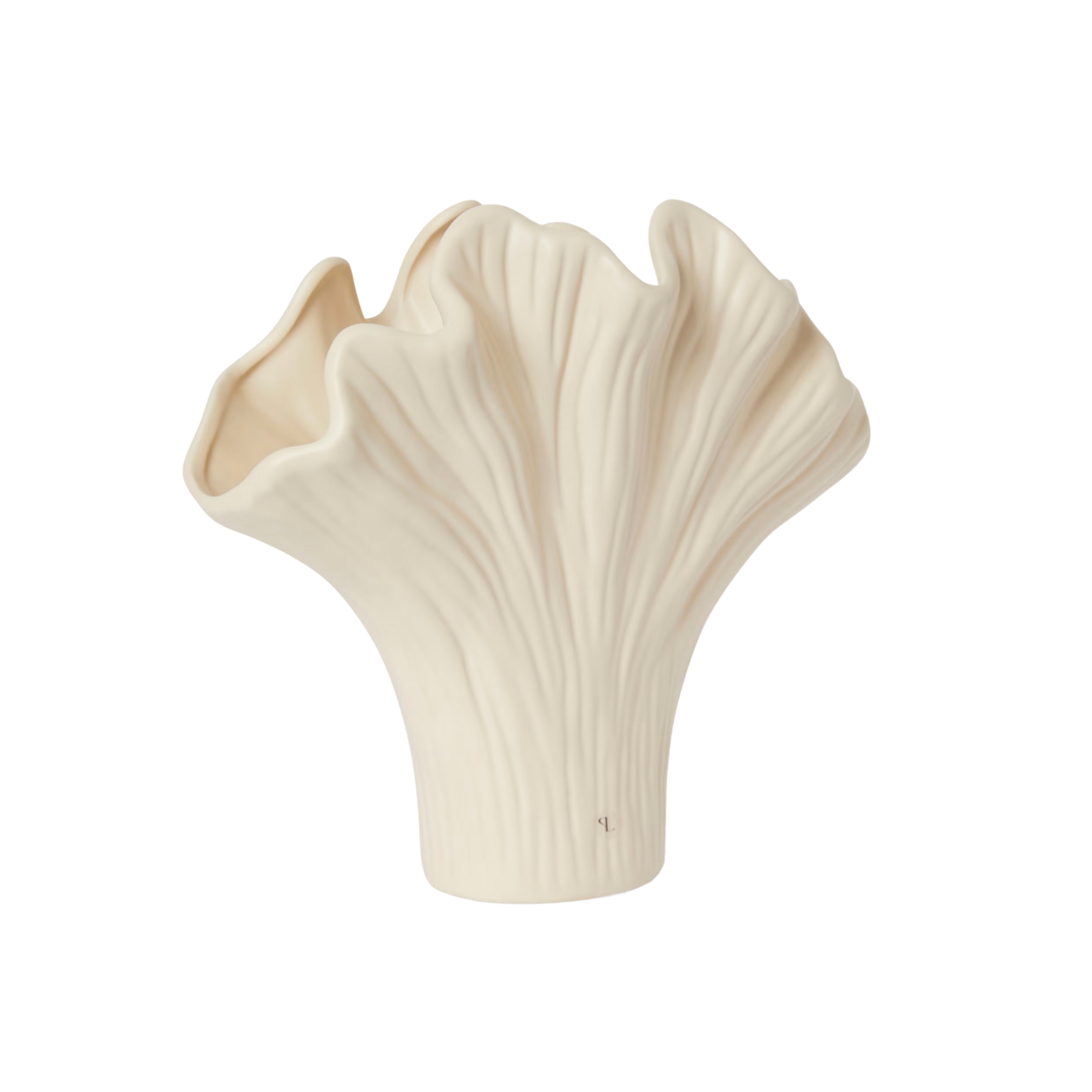 Vas Shell 24 cm offwhite