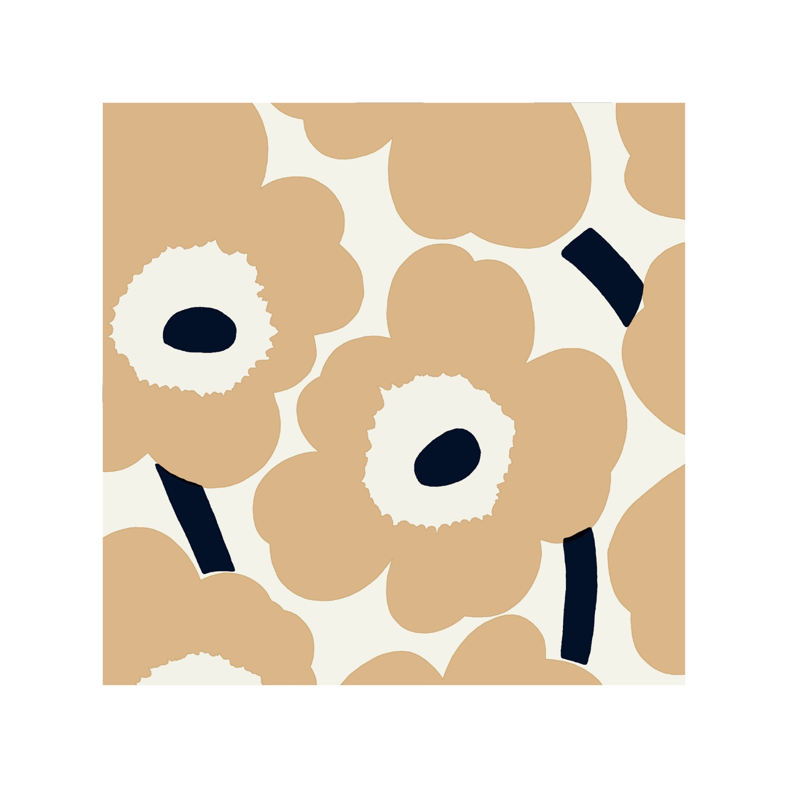 Servett Unikko 33 cm Sand