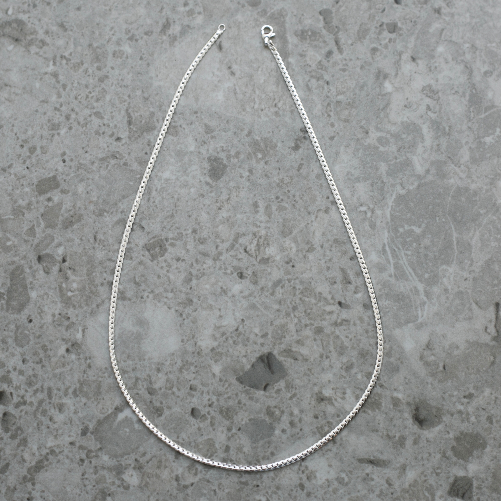 Halsband Blanca 45 cm silver
