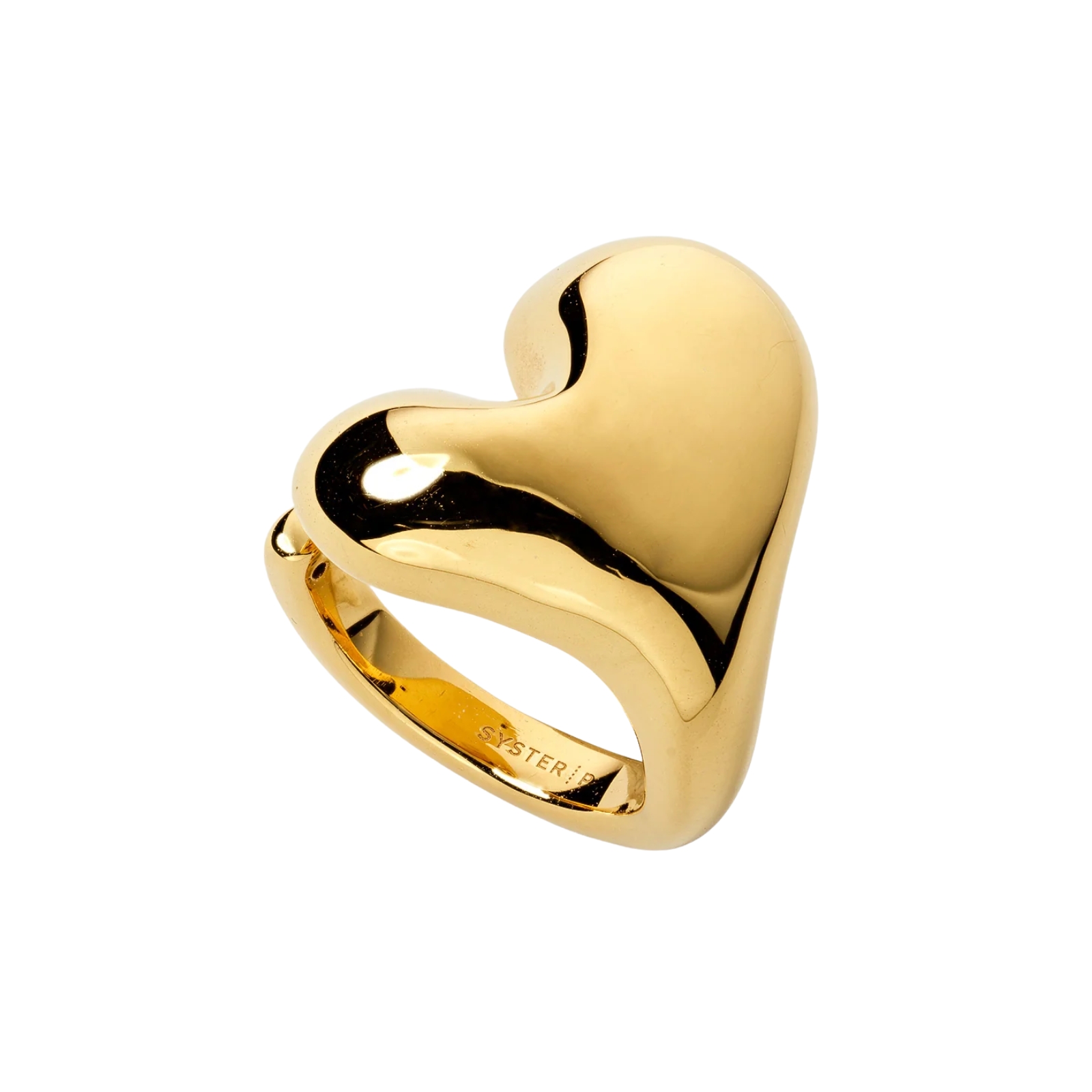 Ring Bolded Heart Guld 19