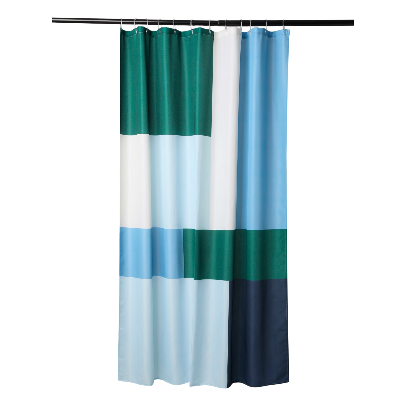 Duschdraperi Jack 180x200 cm grön/blå