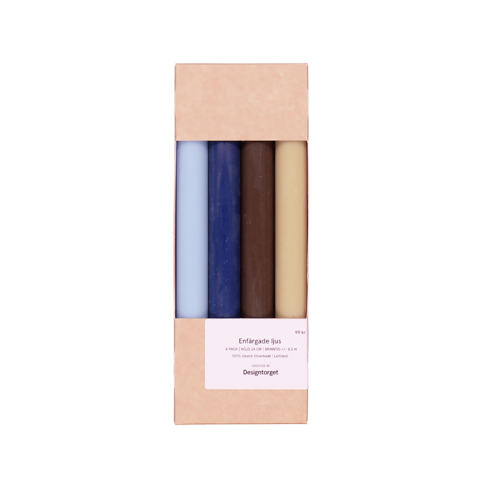 Kronljus 4 pack 24cm Multi Blå