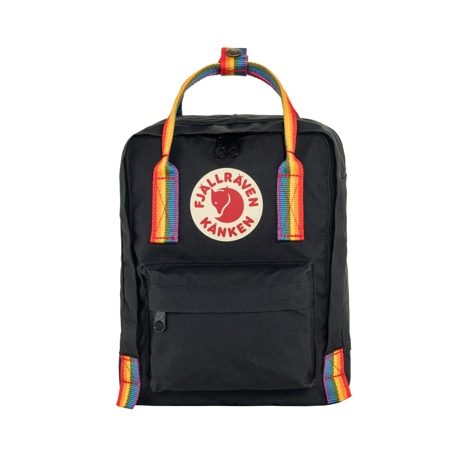 Kånken Mini Rainbow Black-Rainbow