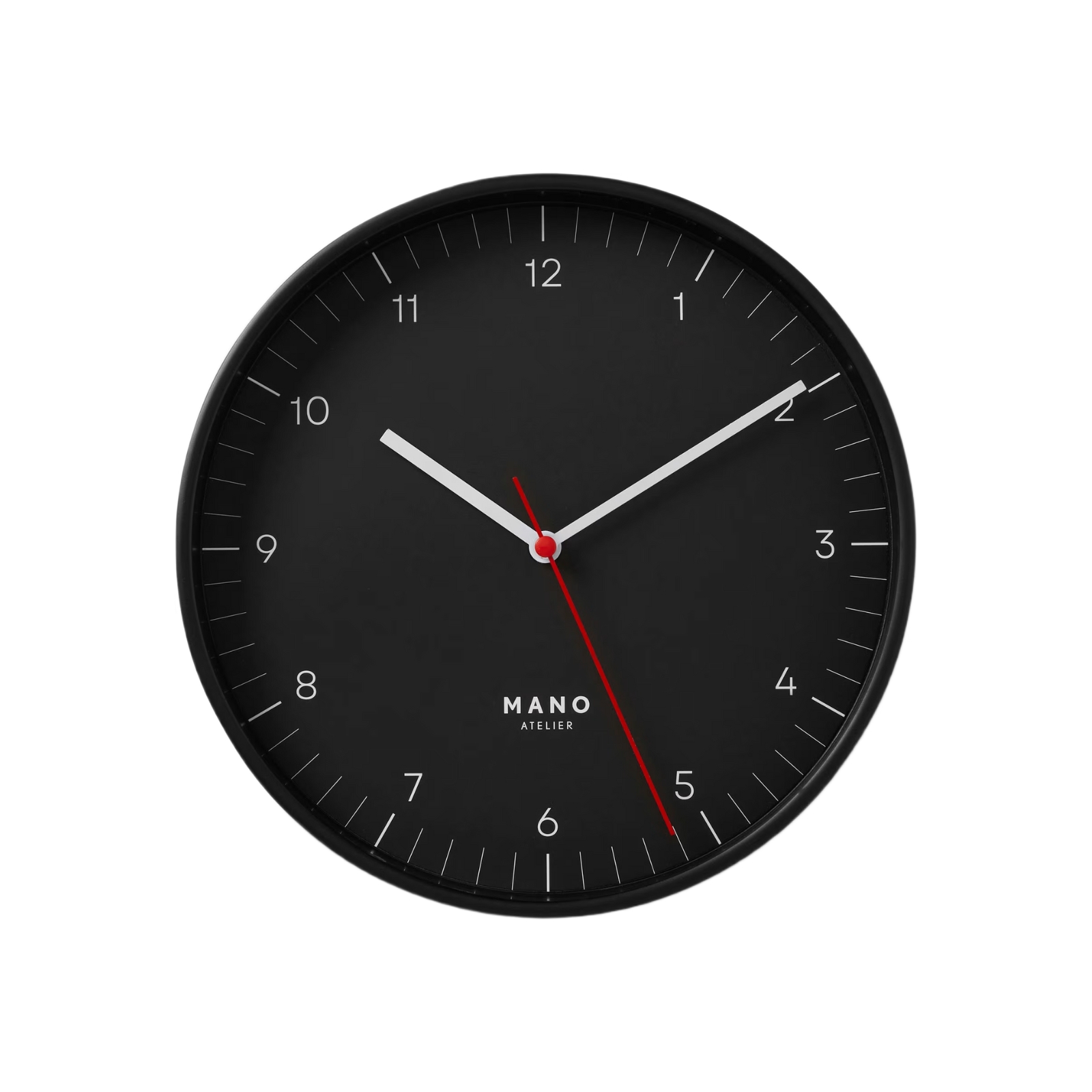 Väggklocka Mano 20 cm Svart