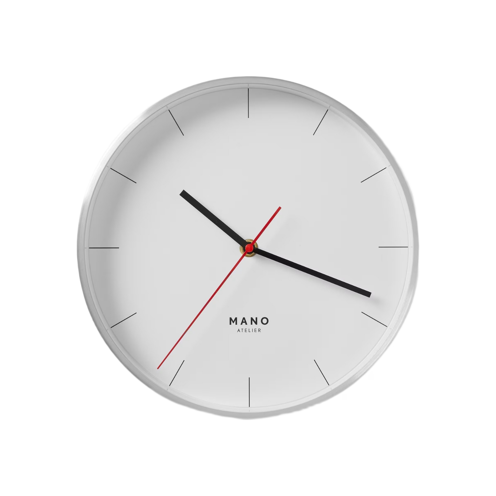 Väggklocka Mano 25 cm Krom