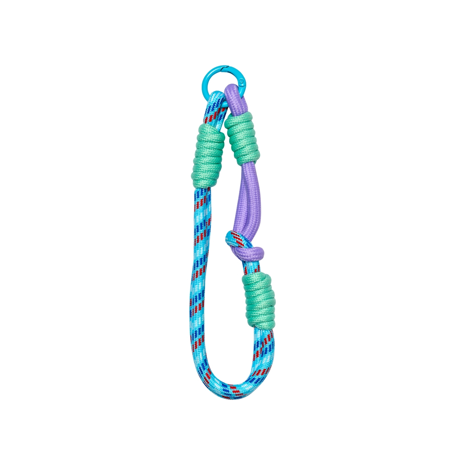 BAG CHARM Rope Blue, Green & Purple