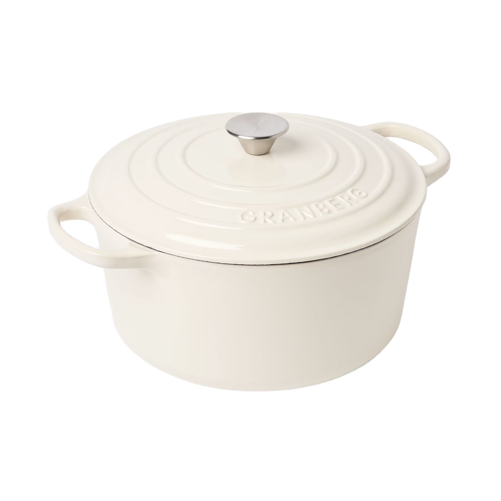 Gjutjärnsgryta Granberg rund 6,3L Creme