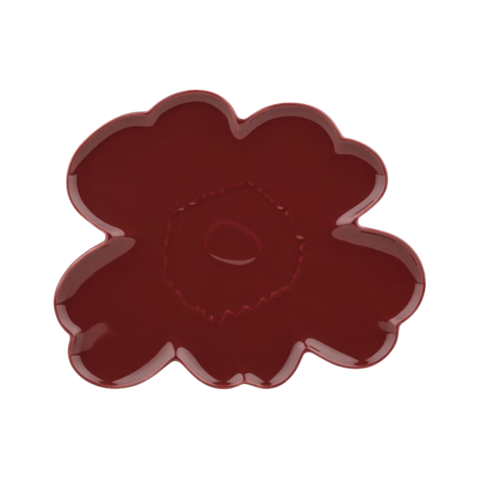 Serveringsfat Unikko shape 32 cm burgundy