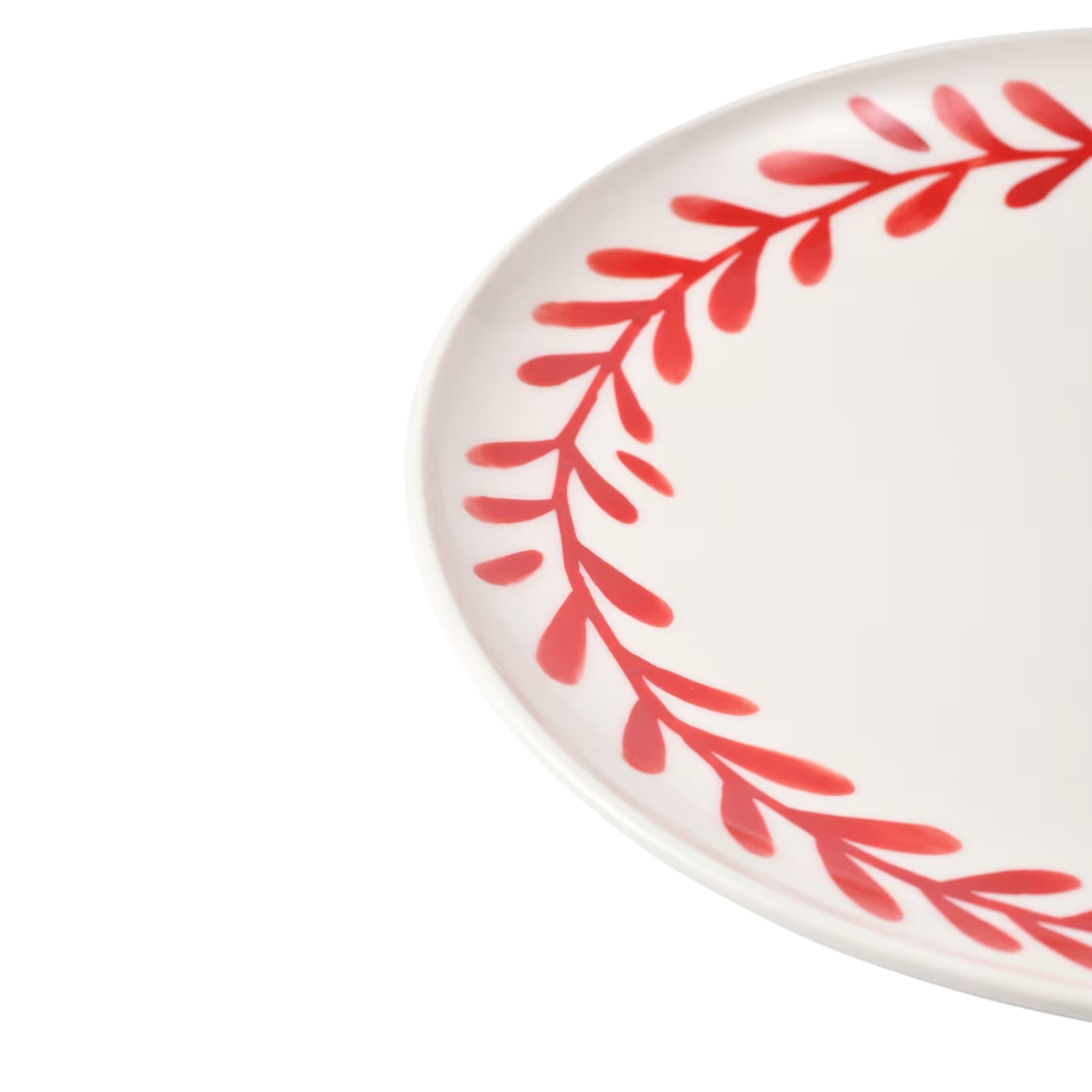 Tallrik Wreath Röd | Handla Åhléns Home online | Designtorget.se