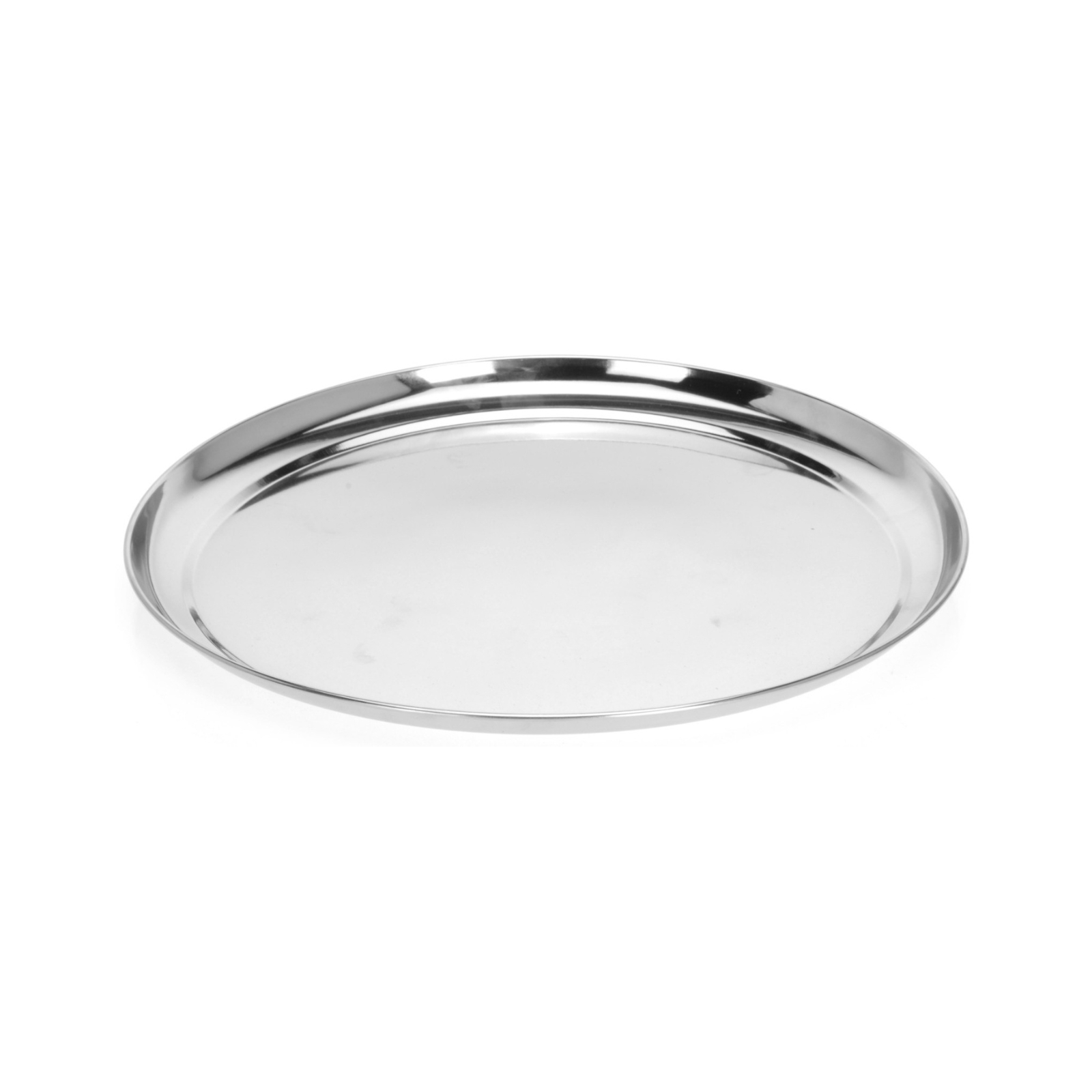 Bricka rund 33 cm rostfritt