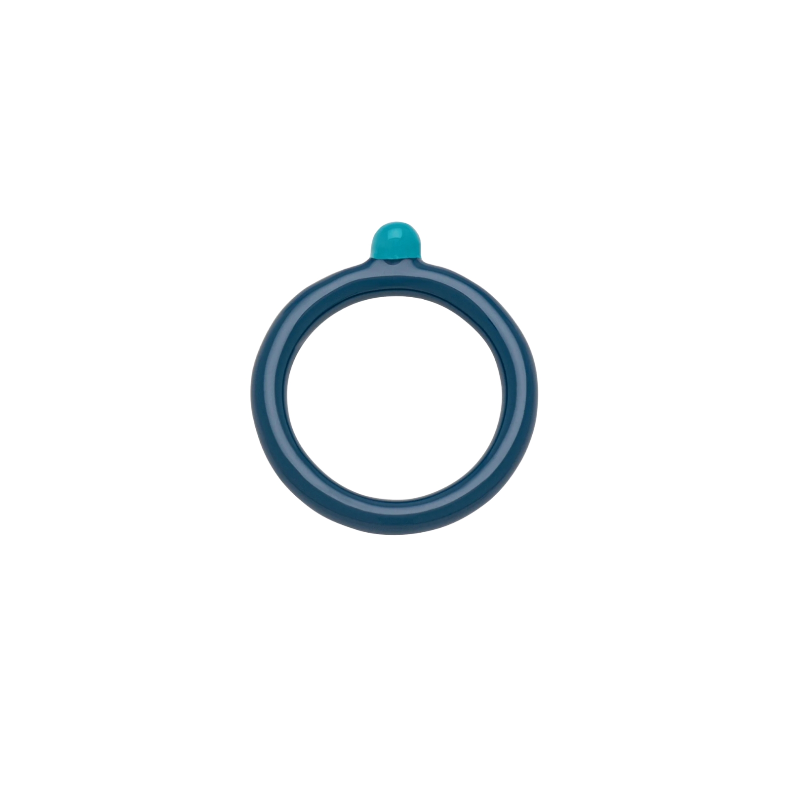 Ring Color top Retro blue 19 mm