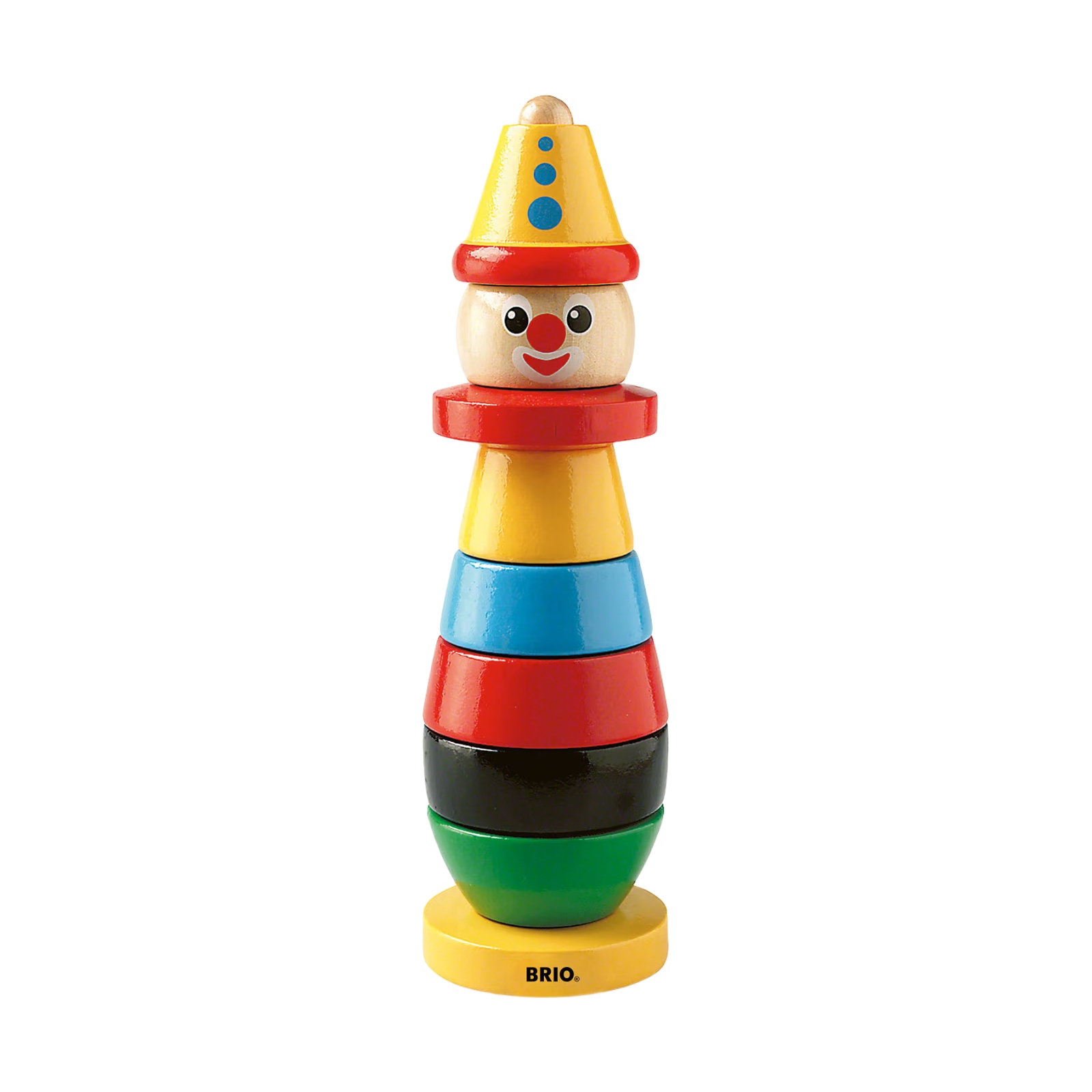Stapelleksak Clown 26cm Multi
