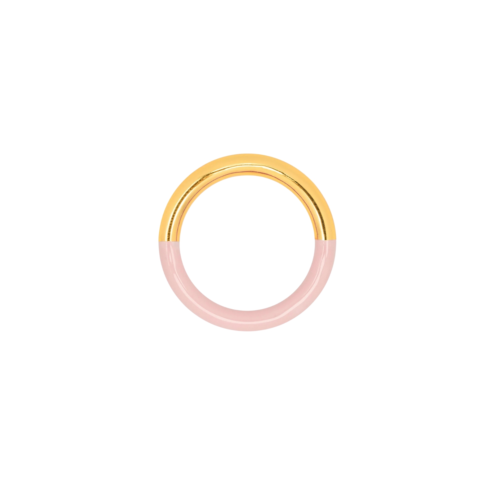 Ring Double color Guld/pink 18 mm