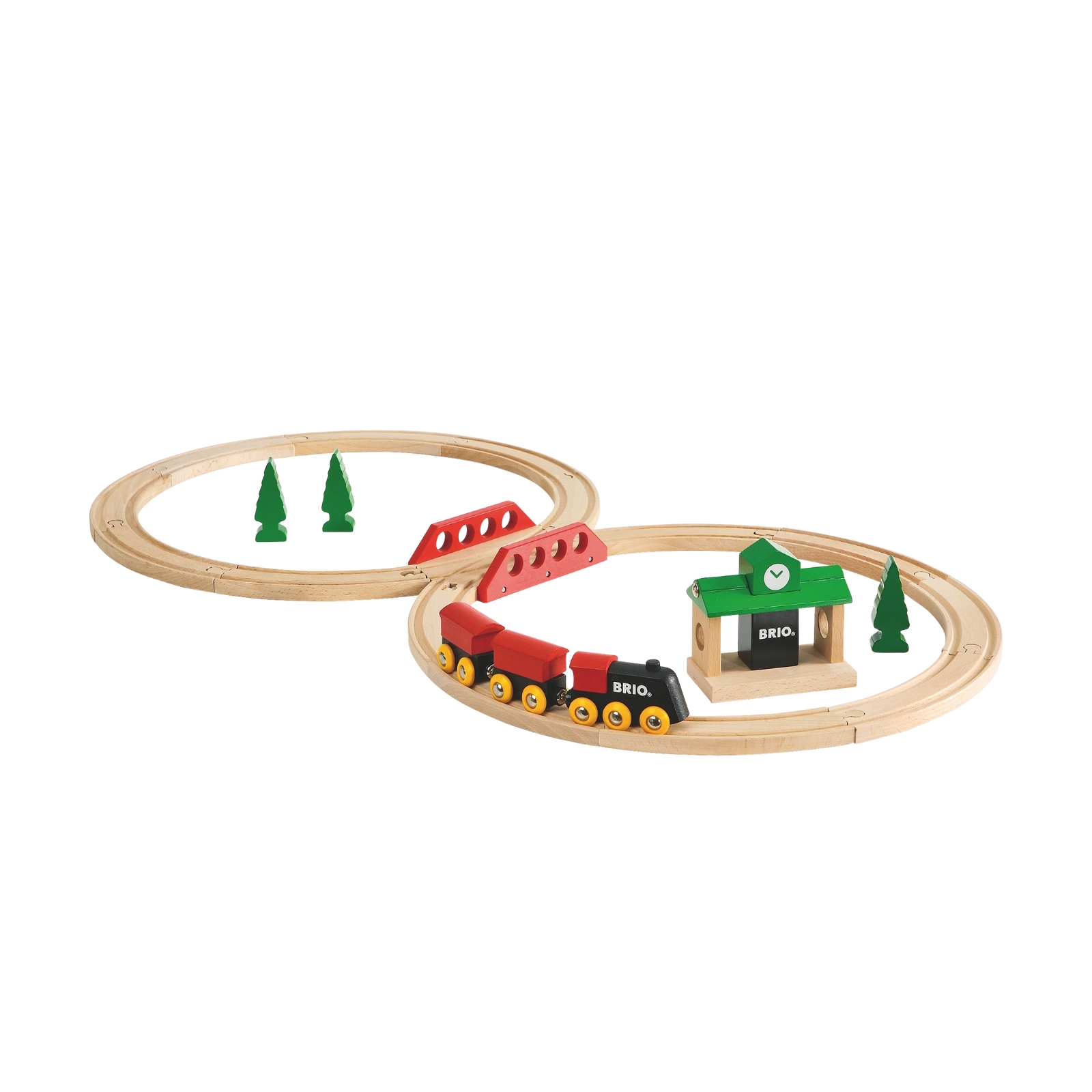 Tågbana klassisk med 8 figurer