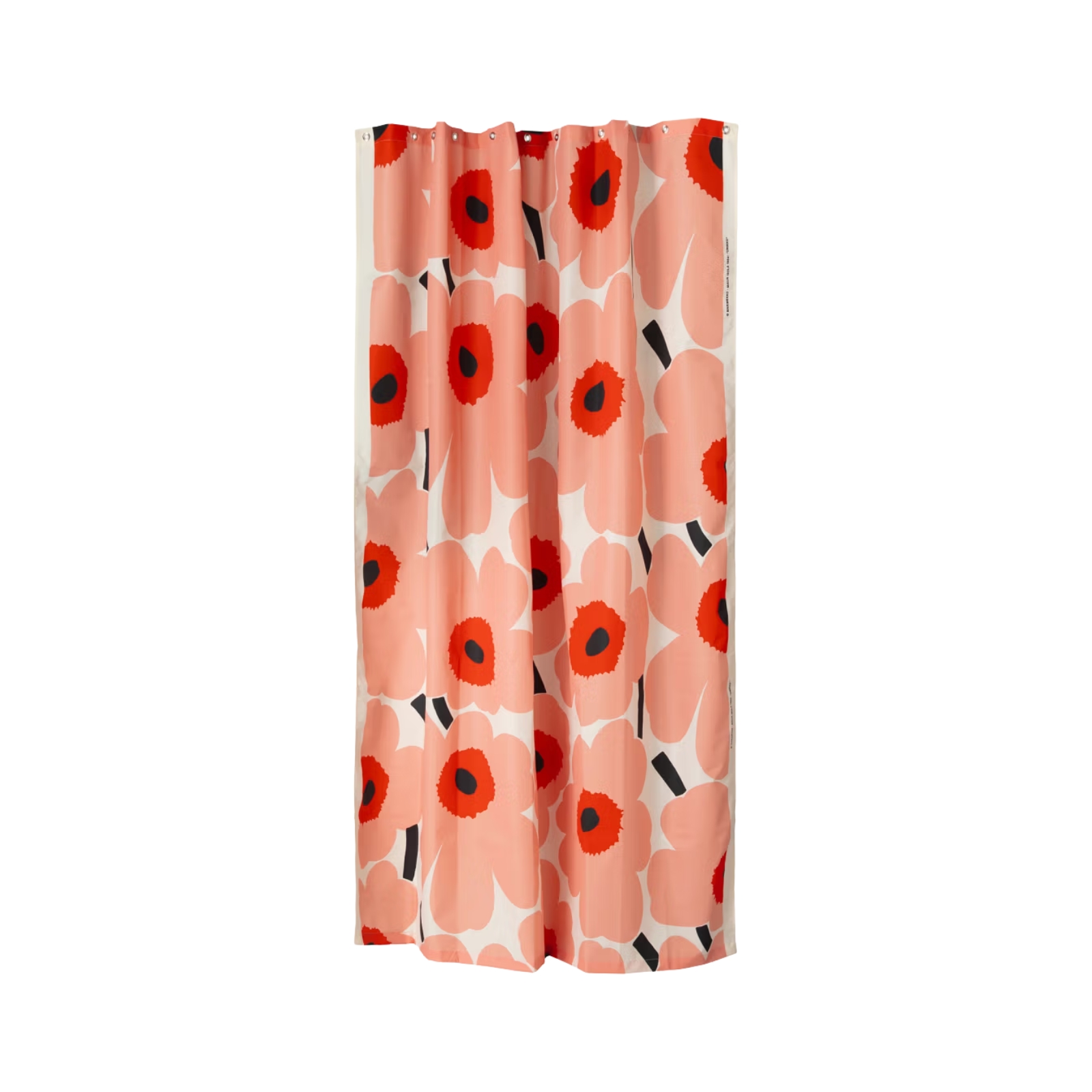 Duschdraperi Unikko 180x200 cm orange/off white