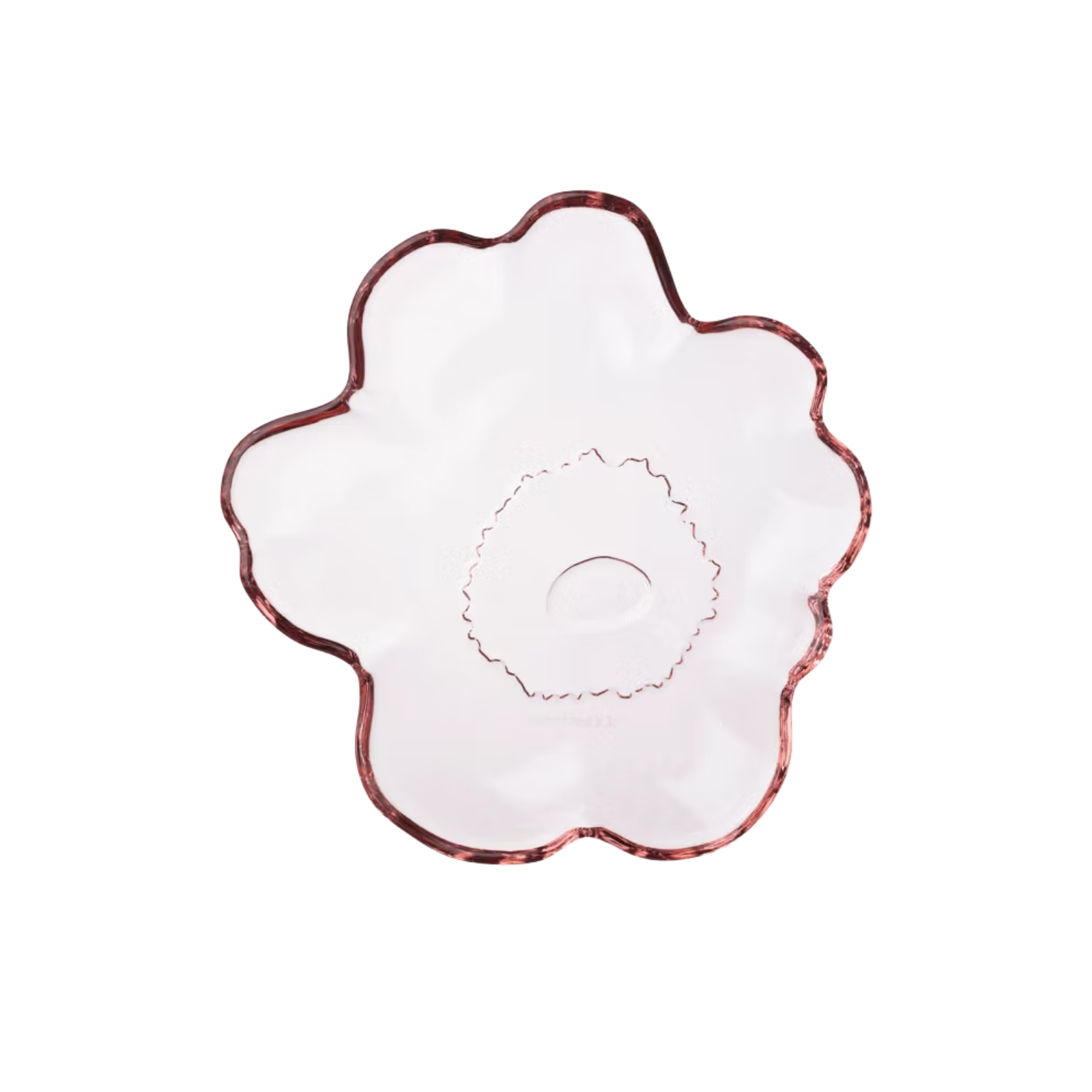 Glasfat Unikko 13 cm rosa