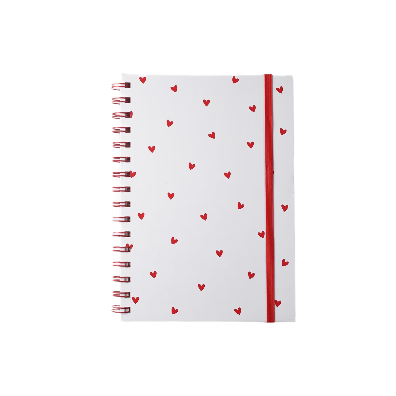 Anteckningsbok Valentine A5 vit/röd