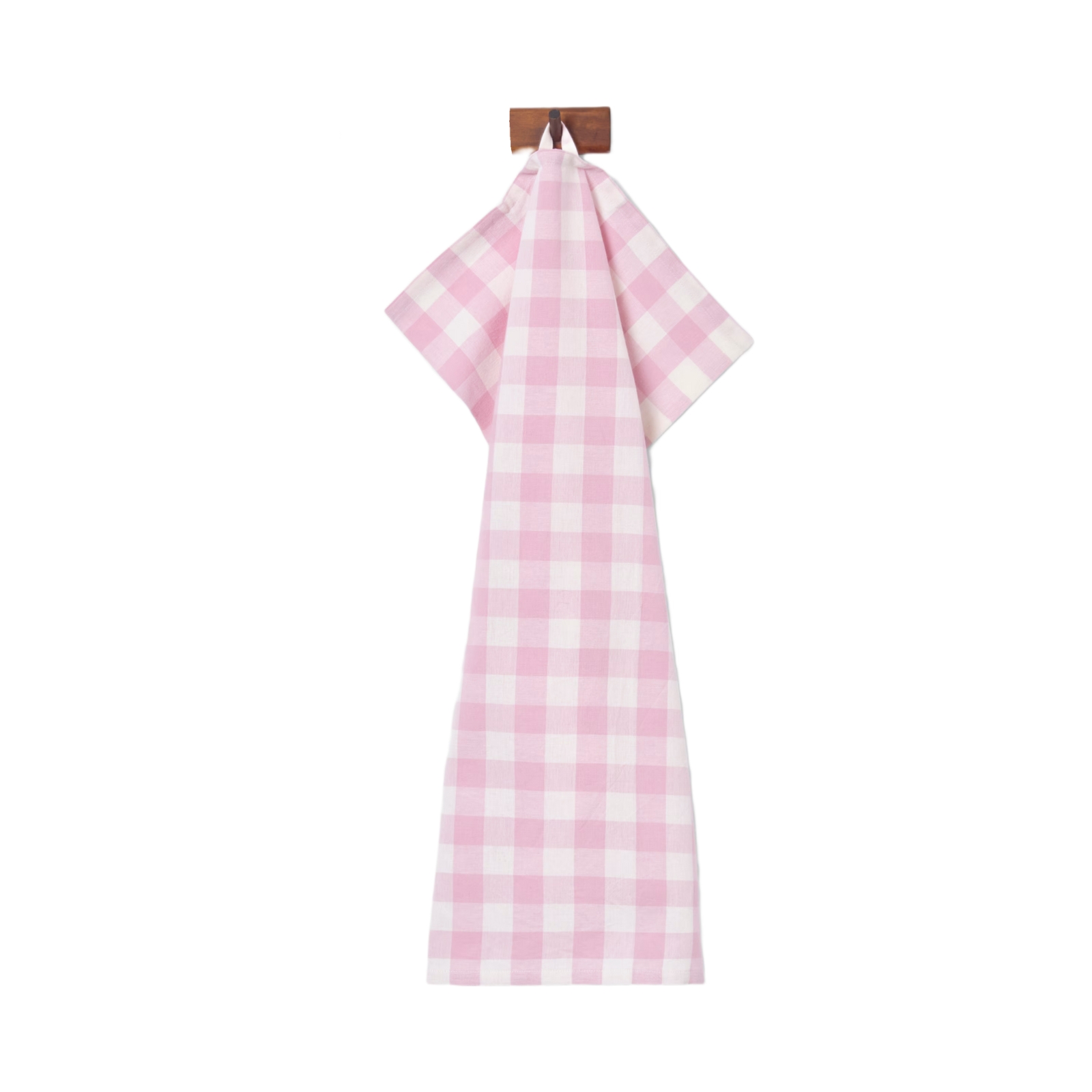 Kökshanduk Gingham Ljusrosa
