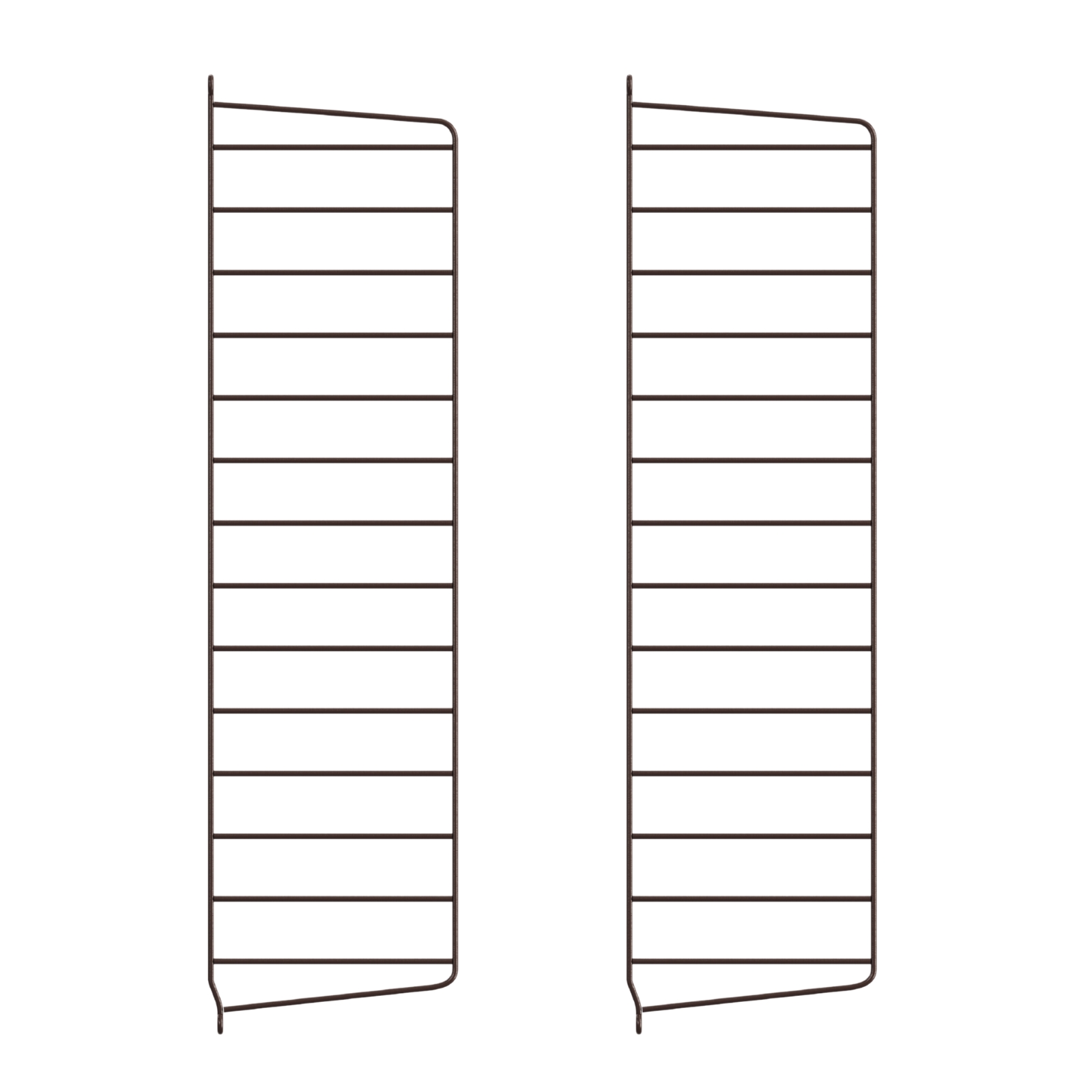 Väggavel 75x20 2-p mörkbrun