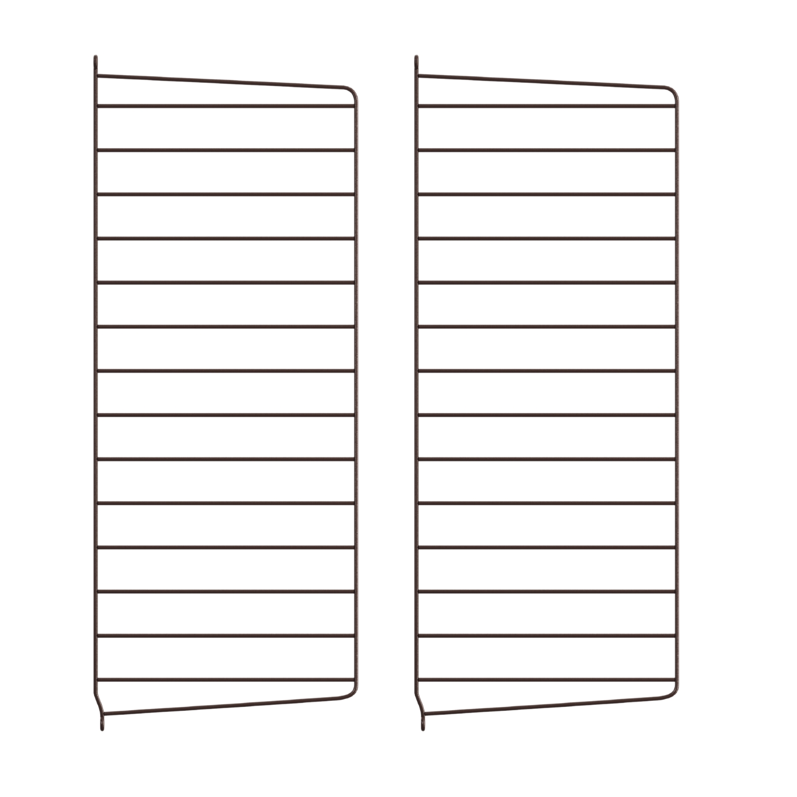 Väggavel 75x30 2-p mörkbrun