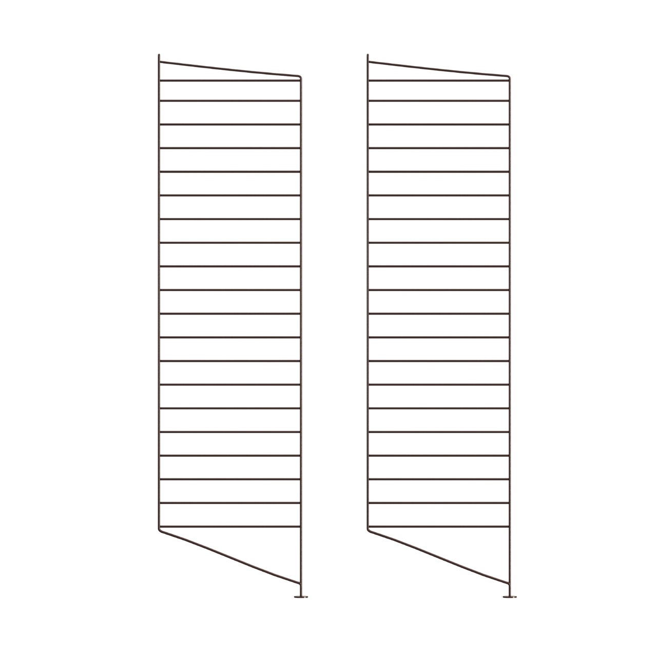Golvgavel 115x30 2-p Mörkbrun