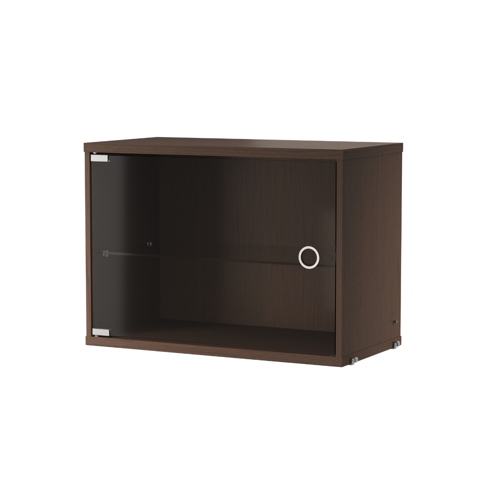 Skåp med glasdörr 58x30 Mörk EK