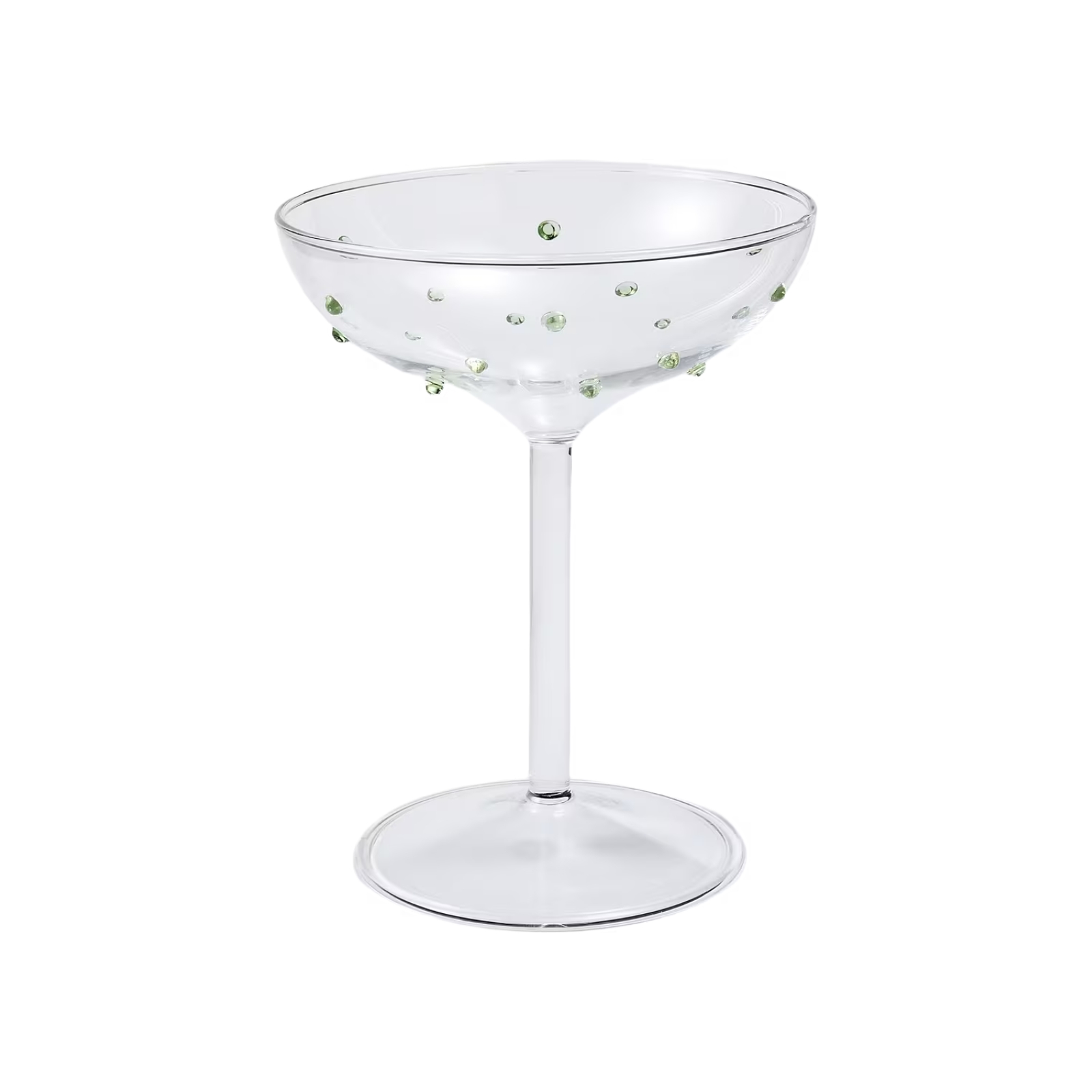 Champagneglas Spike Grön