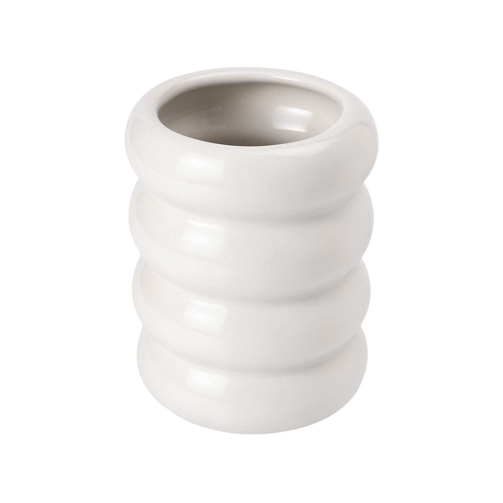 Tandborstmugg Wave Off-white