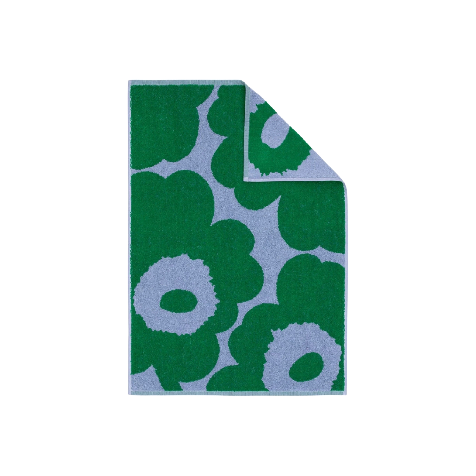 Handduk Unikko 50x70 cm ljusblå/grön
