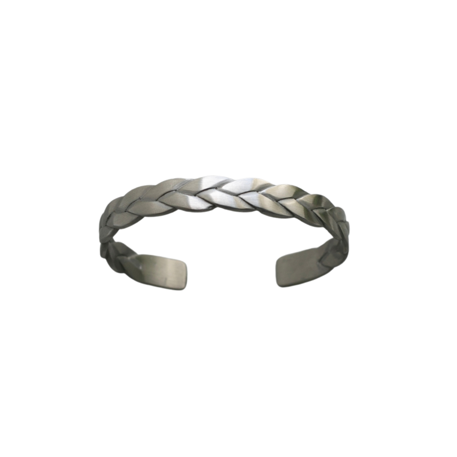 Armband Braid matt stål 21 cm
