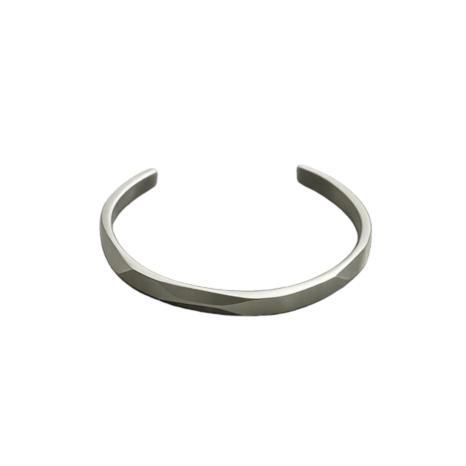Armband Fasett matt stål 19 cm