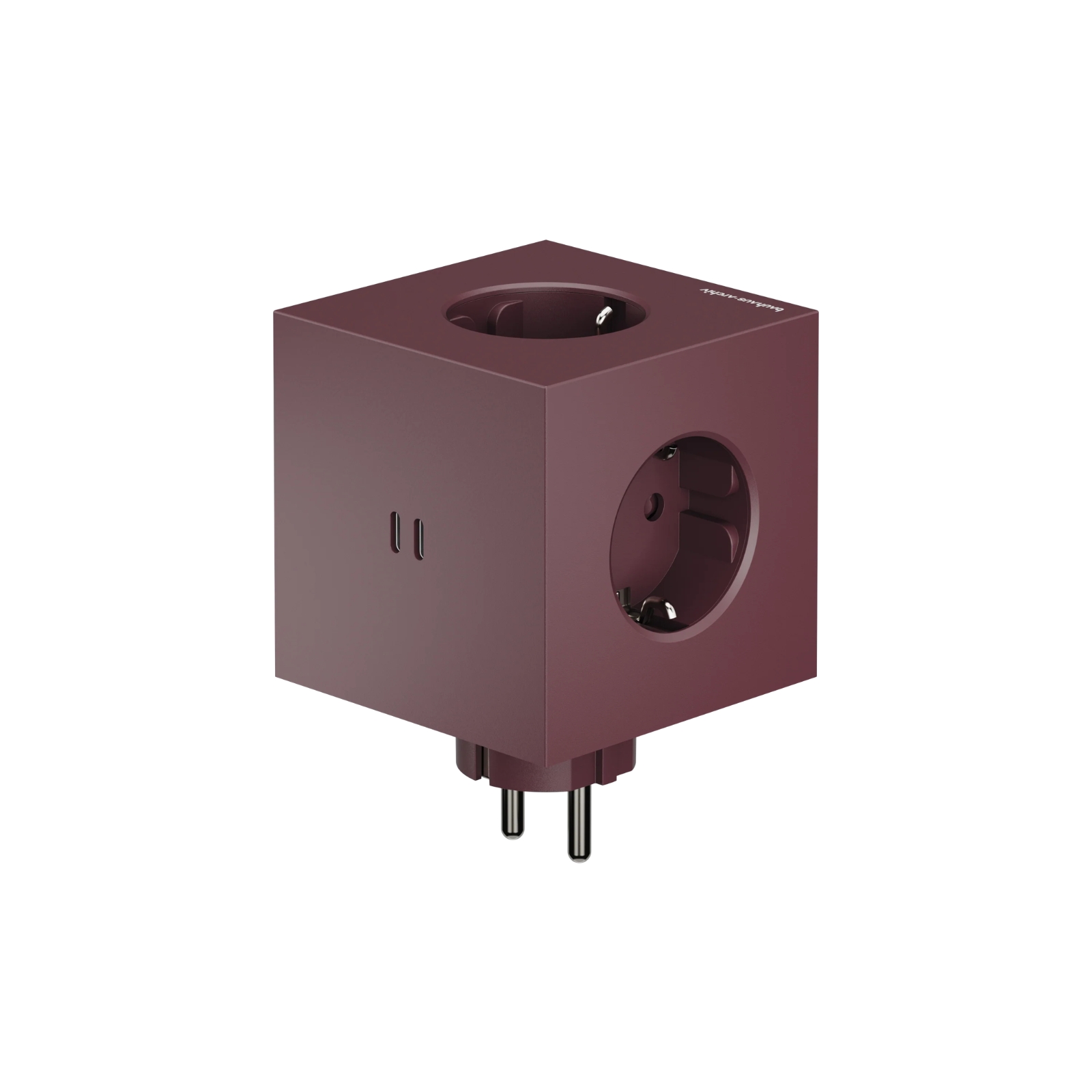 Förgreningsuttag Square 2 USB-C Mulberry Red