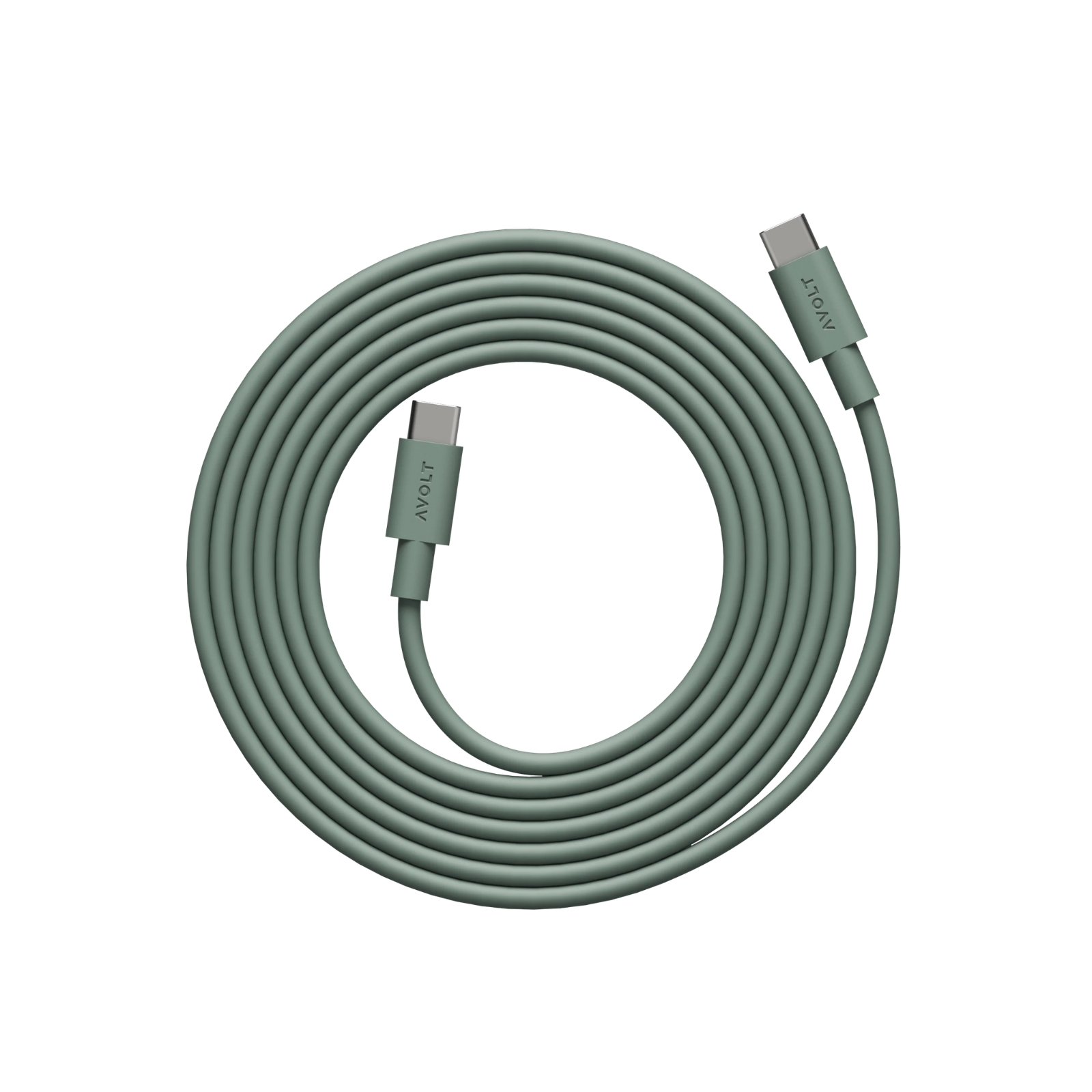 Laddsladd Avolt USB-C 2m Oak green