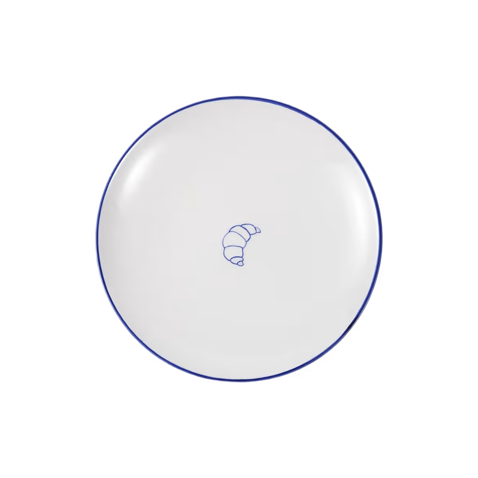 Assiette Parisa Croissant 19 cm vit/blå