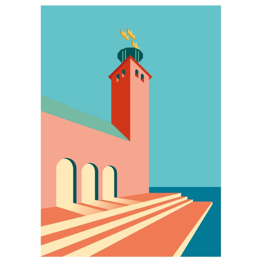 Created By Designtorget Poster Stadshuset 50×70