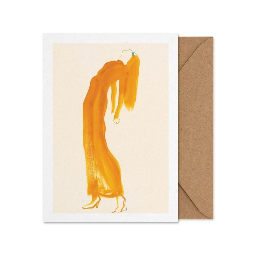 Kort Art card The Saffron Dress