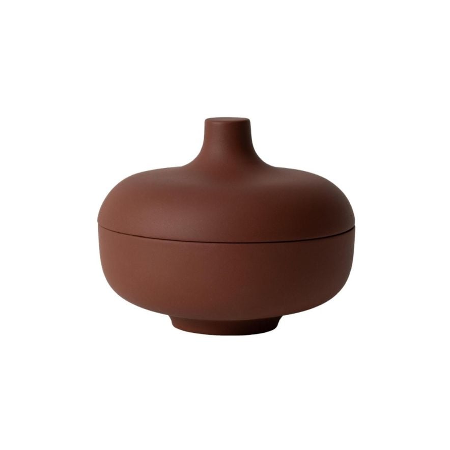 Skål med lock Sand Medium Terracotta