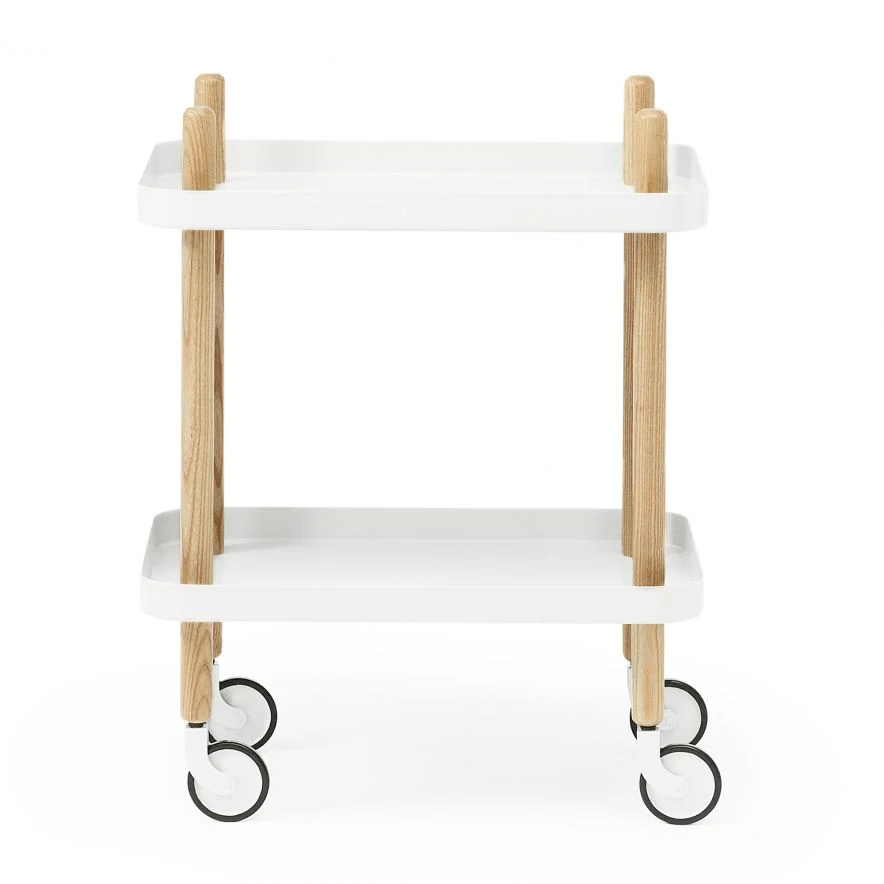 Normann Copenhagen Serveringsvagn Block vit/ask