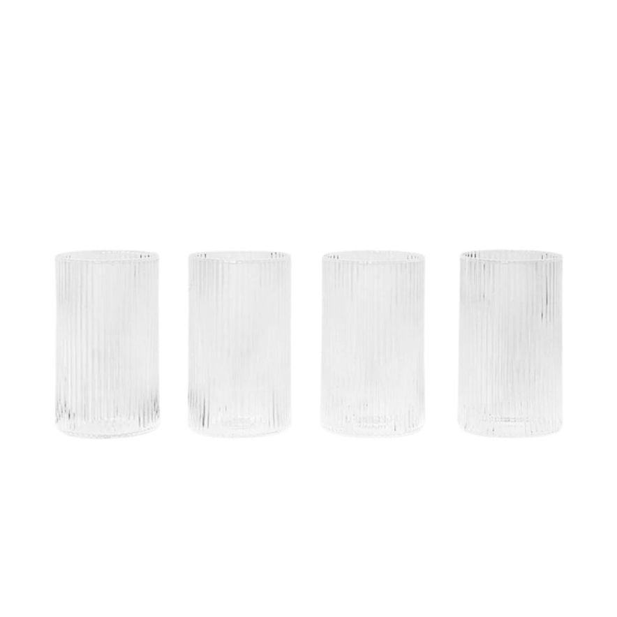 Ferm Living Glas Verrines Ripple 4p Klar