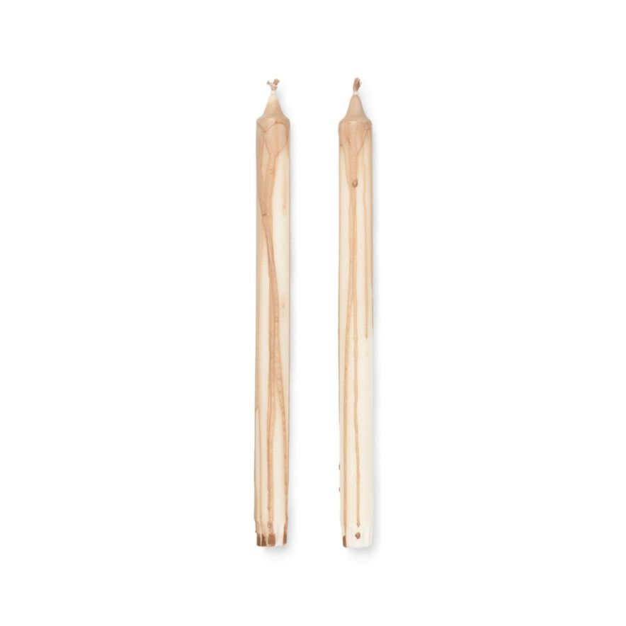 Ferm Living Stearinljus Dryp 2-P Beige