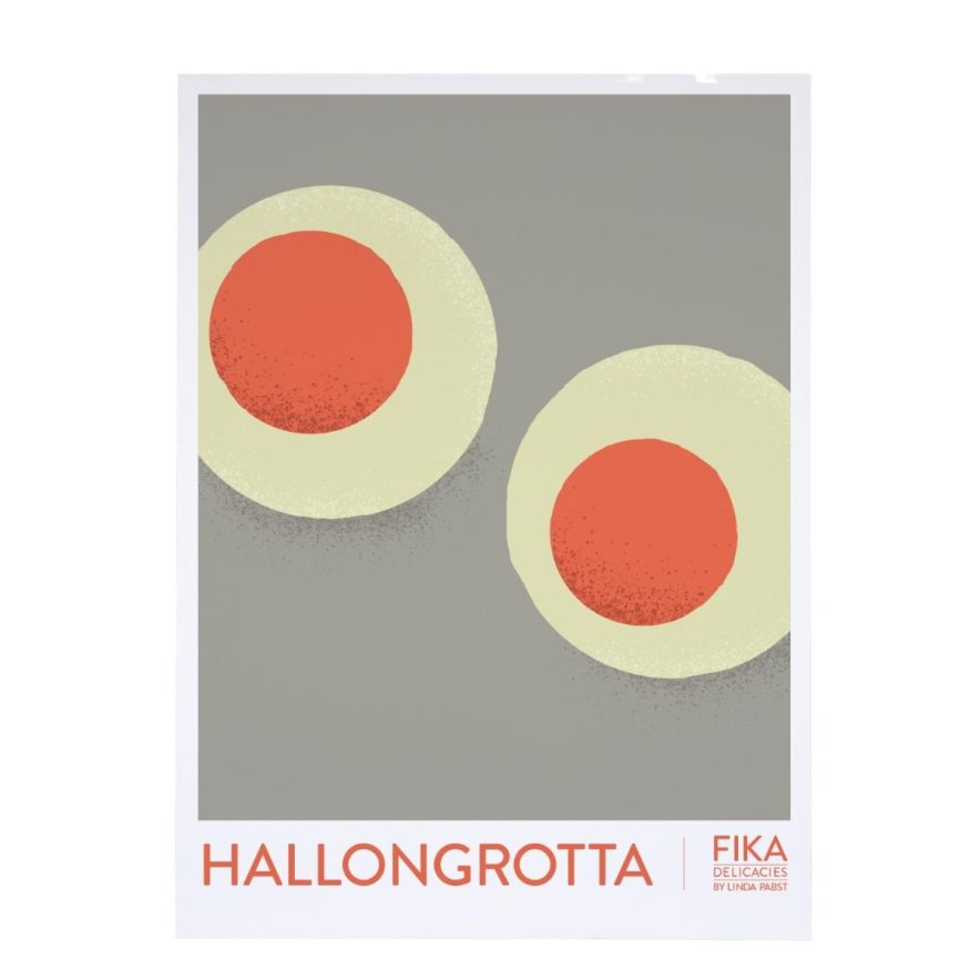 Linda Pabst Fikaposter Hallongrotta 30×40