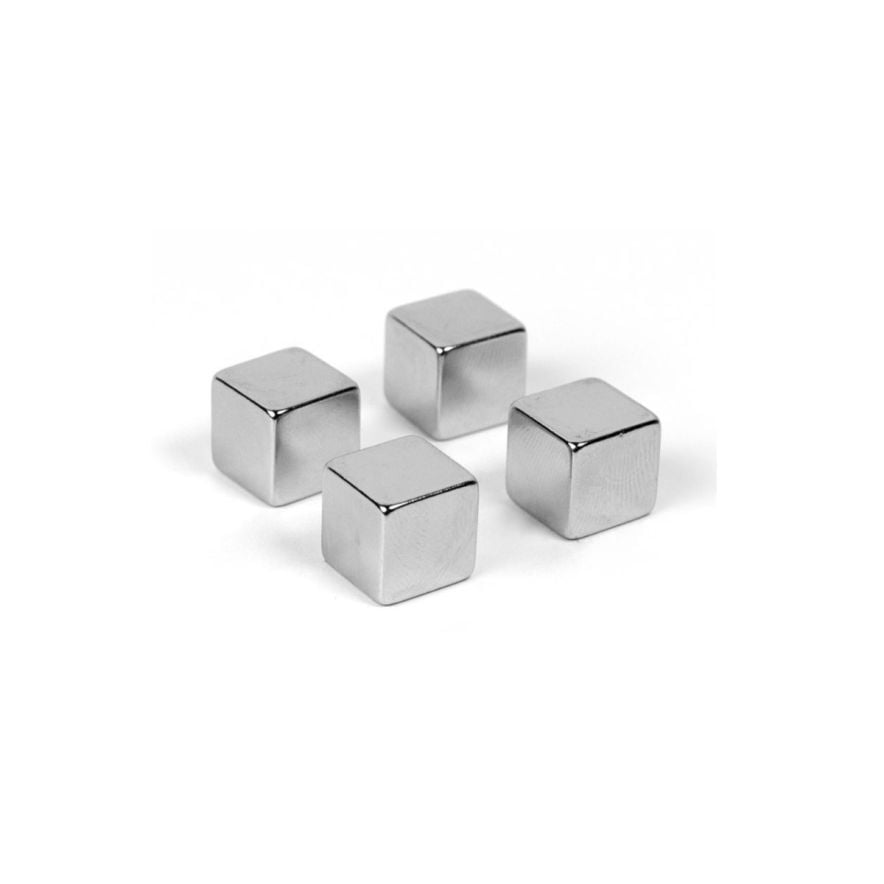 DESKSTORE OF SWEDEN Magnet CUBE 4-p Silver